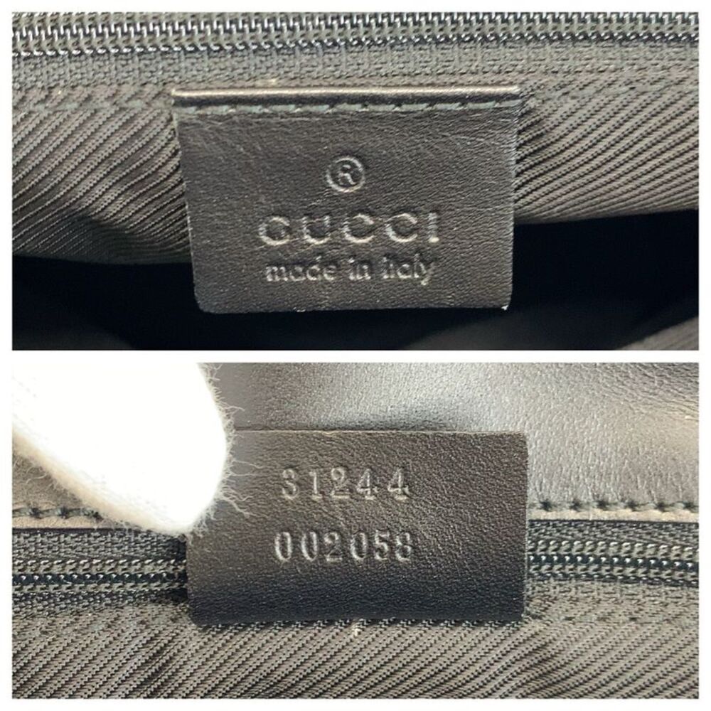 Gucci GG Canvas Leather Tote Bag - Picture 3 of 10